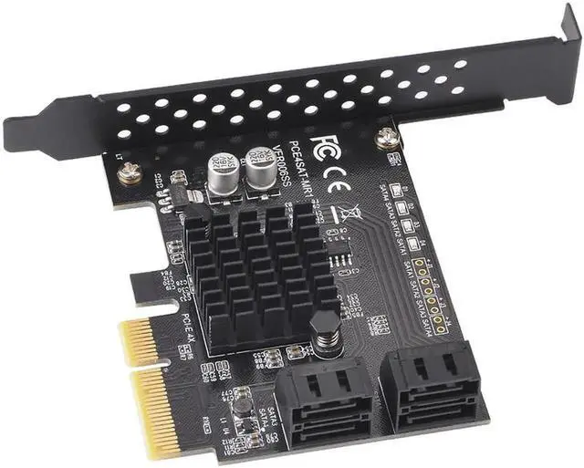 Alt view image 5 of 6 - Marvell 88SE9230 Chip SATA/PCIE Raid Controller SATA PCIE SATA Raid Card PCI-E SATA Raid PCI Express 4X with Low Profile Bracket