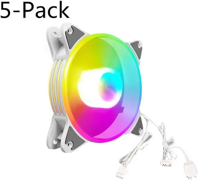 Main image of 12cm 5V PWM PC Case Fan Addressable ARGB CPU Cooling Radiator Heatsink for Desktop Chassis 4Pin Cooling Fan 120mm for PC