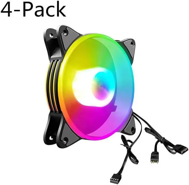 Main image of 12cm 5V PWM PC Case Fan Addressable ARGB CPU Cooling Radiator Heatsink for Desktop Chassis 4Pin Cooling Fan 120mm for PC