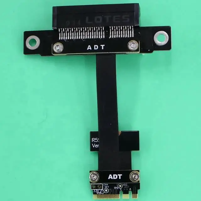 Alt view image 2 of 7 - M.2 Key A.E. WiFi To PCI Express X1 X4 X8 X16 Extension Cable Riser PCI-E 3.0 4.0 1x 4x 8x 16x NGFF M2 Adapter Cable Silver