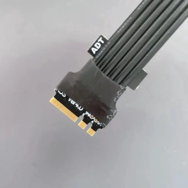 Alt view image 3 of 7 - M.2 Key A.E. WiFi To PCI Express X1 X4 X8 X16 Extension Cable Riser PCI-E 3.0 4.0 1x 4x 8x 16x NGFF M2 Adapter Cable Silver