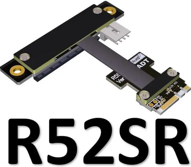 Main image of M.2 Key A.E. WiFi To PCI Express X1 X4 X8 X16 Extension Cable Riser PCI-E 3.0 4.0 1x 4x 8x 16x NGFF M2 Adapter Cable Rose Gold