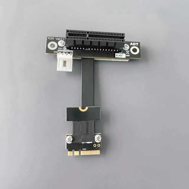 Alt view image 2 of 7 - M.2 Key A.E. WiFi To PCI Express X1 X4 X8 X16 Extension Cable Riser PCI-E 3.0 4.0 1x 4x 8x 16x NGFF M2 Adapter Cable Red