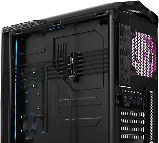 Alt view image 5 of 7 - ARGB PWM 5 Way Fan Hub, Addressable 12V 4Pin PWM & 5V 3Pin ARGB 2-in-1 Hub, RGB Fan, RGB Strip Splitter