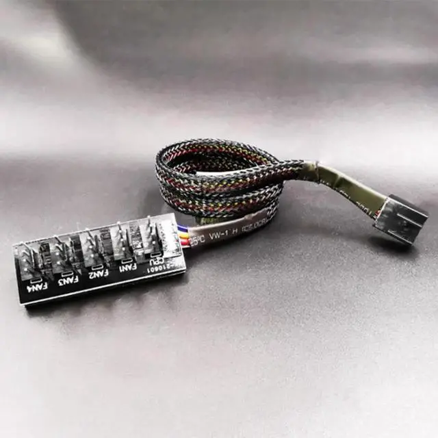 Alt view image 4 of 7 - 33cm 1 to 5 4-pins Molex TX4 PWM Fan CPU Hub Computer PC Case Chasis Cooler Power Extension Cable Splitter
