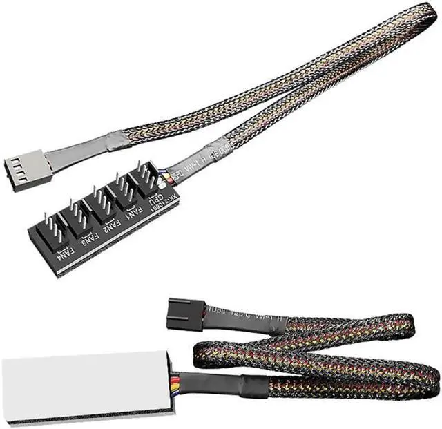 Alt view image 7 of 7 - 33cm 1 to 5 4-pins Molex TX4 PWM Fan CPU Hub Computer PC Case Chasis Cooler Power Extension Cable Splitter