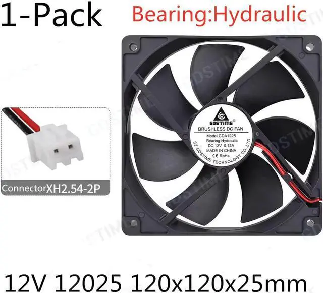 Main image of DC 12V 24V Fan 12cm 120mm 12025 120x120x25mm Big Quiet Brushless Axial Cooling Fan 12025 Fan USB Fan Grill Net