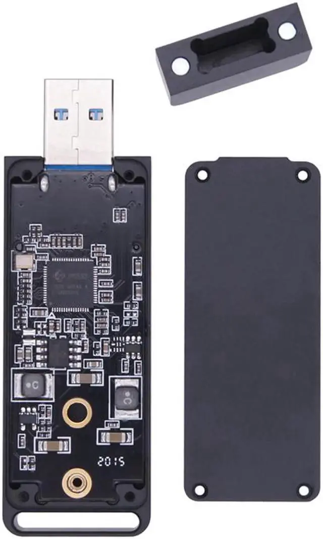 Alt view image 4 of 7 - NVME Case Enclosure SSD NVME to USB Adapter M.2 NVMe Box 10Gbps USB3.1 Type-A PCIe M2 SSD Case Enclosure For 2230 2242 SSD Drive Grey