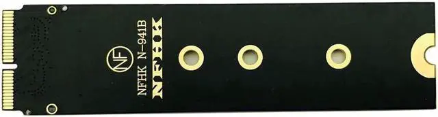 Alt view image 3 of 6 - M.2 PCIE NVME SSD M.2 nVME SSD Adapter Card for Upgrade 2013-2015 Year Macs for Apple SSD Adapter