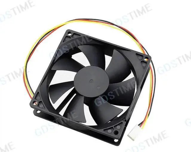 Alt view image 3 of 5 - DC 12V 24V 48V Fan 9cm 92mm 9225 92x92x25mm Ultrathin Brushless Axial Cooling Fan 9225 Fan 2Pin Dual Ball USB Fan Grill Net