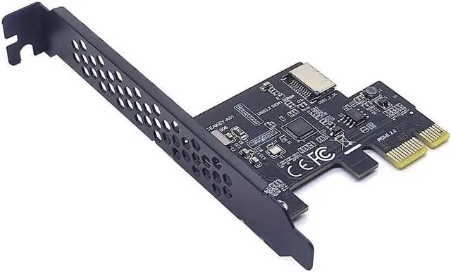Main image of PCI Express 2.0 X1 USB 3.2 Gen1 TYPE-E Card PCIe Front Type-C Adapter Riser USB3.1 Gen1 A-KEY 5Gb Expansion Card