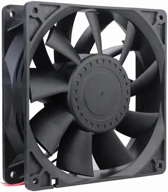 Alt view image 4 of 4 - DC 12V 24V Cooling Fan 14cm 140mm 14038 140x140x38mm Quiet Brushless Axial Dual Ball Cooling Fan 14038 Fan Grill Net
