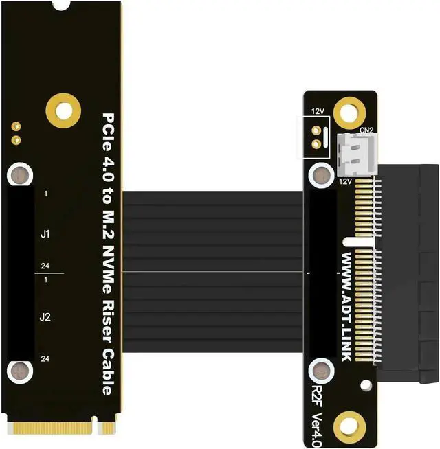 Alt view image 2 of 6 - M.2 NVMe To PCIE 4.0 Extender Riser Adapter For PCIe X4 Slot USB, Wireless LAN, SSD, Capture Cards To M.2( SSD, M-key)extension Red