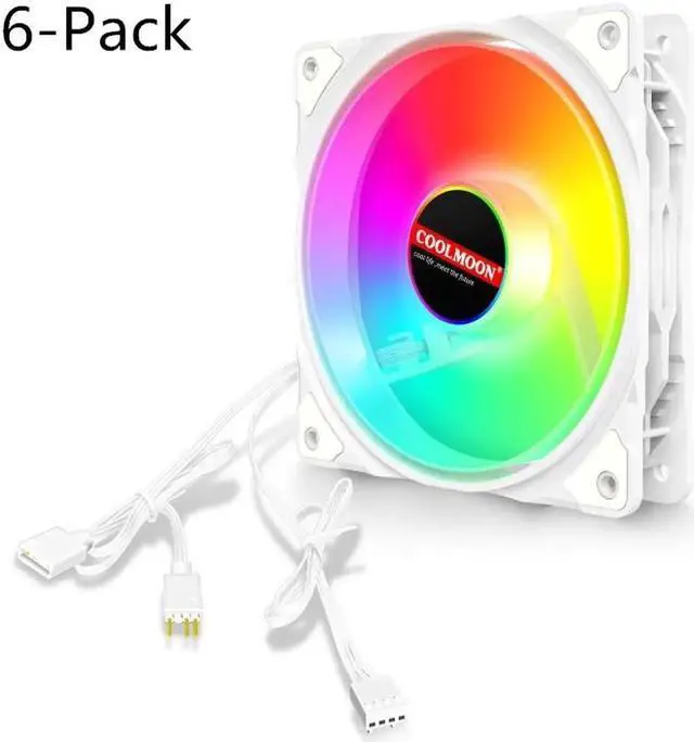 Alt view image 2 of 7 - 12cm Cooling Fan 5V 3Pin ARGB Mute CPU Cooler PC Case Fan 120mm Cooling 4Pin PWM Ventilador Aura Sync with ARGB Controller