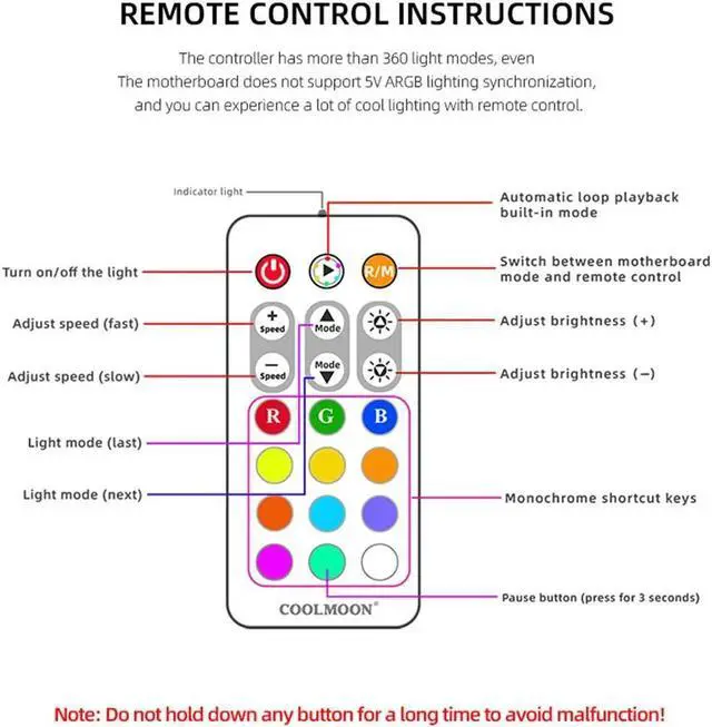 Alt view image 6 of 7 - 12cm Cooling Fan 5V 3Pin ARGB Mute CPU Cooler PC Case Fan 120mm Cooling 4Pin PWM Ventilador Aura Sync with ARGB Controller