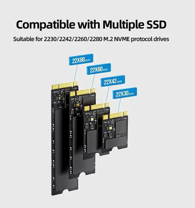 Alt view image 2 of 7 - Dual NVMe PCIe Adapter, JEYI M.2 NVMe SSD to PCI-e 4.0 x8/x16 Card Support M.2 (M Key) NVMe SSD 2280/2260/2242/2230