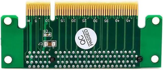 Alt view image 2 of 6 - PCI-E PCI Express 8X 90 Degree Adapter Riser Card For 1U Computer Case Chassis PC Converter Expansion Card Components