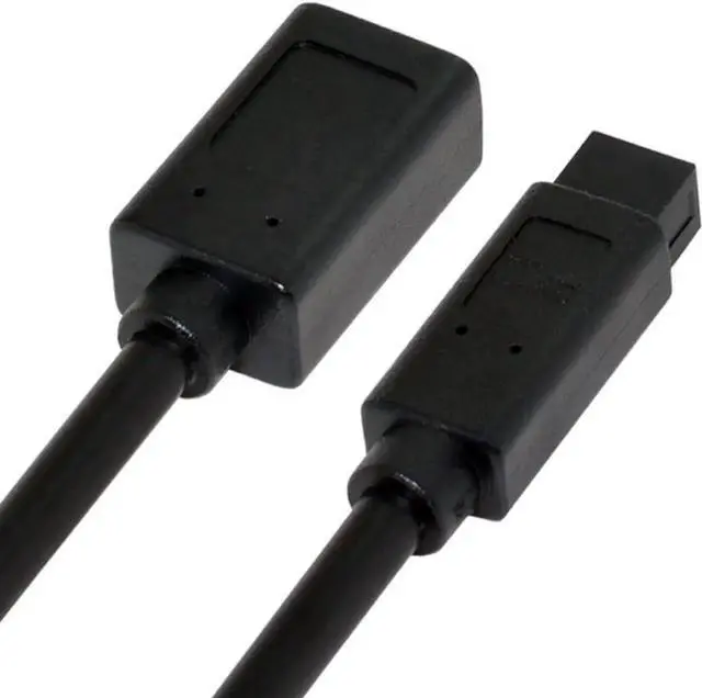 Alt view image 4 of 7 - IEEE 1394 6Pin Female to 1394b 9Pin Male Firewire 400 to 800 Cable 20cm Firewire 800 400 Cable 6 Feet 9 Pin to 6 Pin
