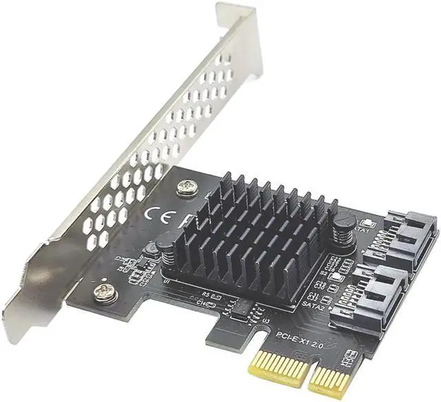 Main image of Chi a Mining PCIE SATA PCI-E Adapter 2 Port SATA 3.0 6Gbps Controller PCI Express X1 to SATA 3 Expansion Card Riser ASMedia 1061