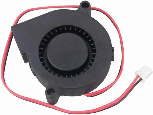 Alt view image 3 of 6 - 5015 DC Blower Fan 12V 24V 50x50x15mm Brushless Blower Fan Humidifier accessories Dual Ball Turbo Fan 50MM Cooling Blower Fan