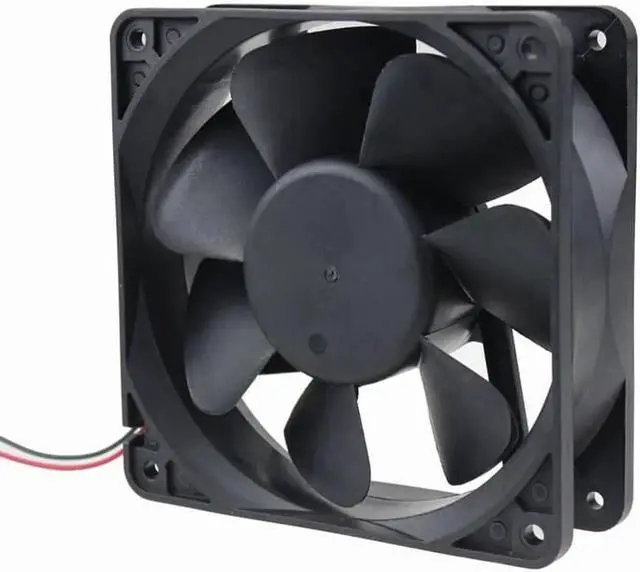 Alt view image 2 of 3 - DC 12V Cooling Fan 12cm 120mm 12038 120x120x38mm Big Quiet Brushless Axial Computer Case Cooler Fan PWM FG 12038 Fan Grill Net