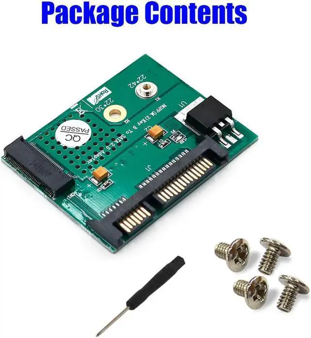 Alt view image 2 of 7 - M.2 NGFF SSD to SATA 2.5" Adapter M.2 to SATA Converter Card Computer Components 3.3V LED B Key Connector for 2230 2242 M2 SSD
