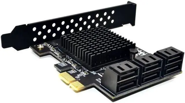 Alt view image 4 of 7 - Marvell 88SE9215 Chip PCI Express SATA 3 PCIE SATA PCI-E PCI E SATA Card/Expansion/Controller/HUB/Multiplier Port SATA 3.0 SATA3