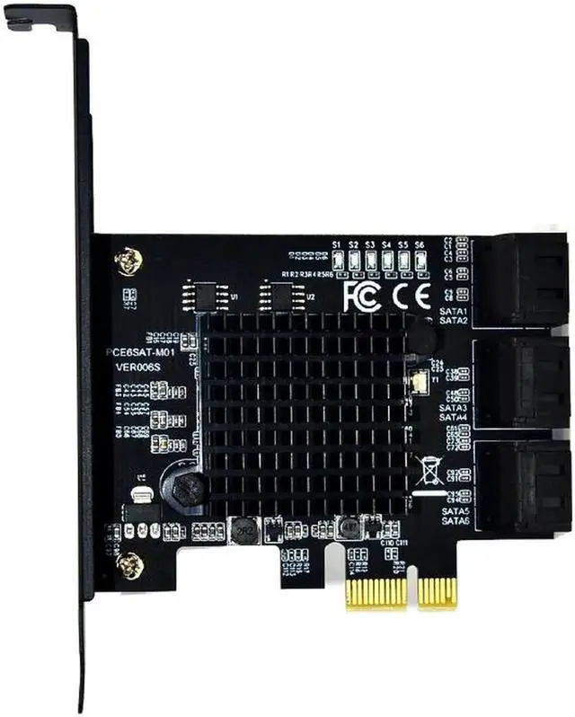 Main image of Marvell 88SE9215 Chip PCI Express SATA 3 PCIE SATA PCI-E PCI E SATA Card/Expansion/Controller/HUB/Multiplier Port SATA 3.0 SATA3