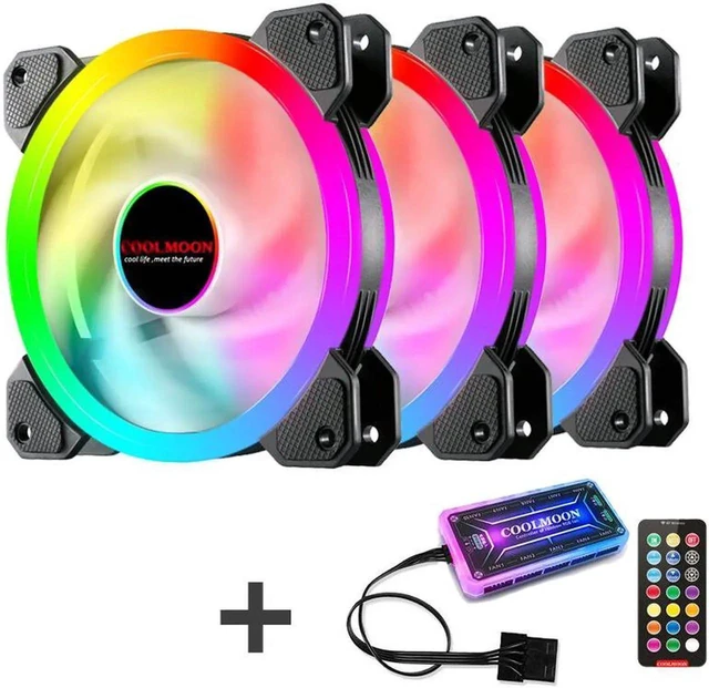Main image of 12cm RGB Series Case Fan, Wireless RGB LED 120mm Fan,Quiet Edition High Airflow Adjustable Color LED Case Fan For PC Cases