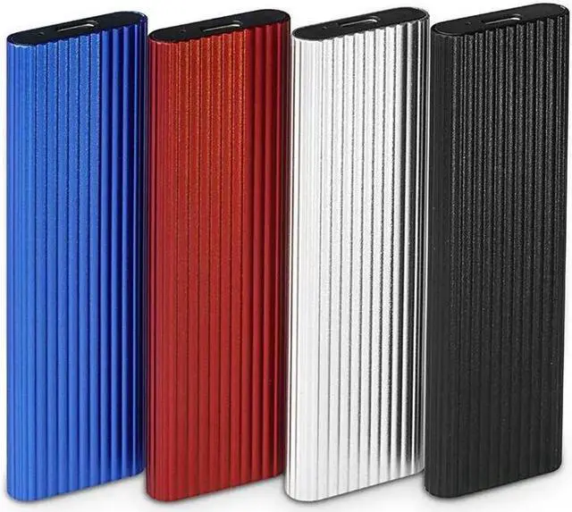 Alt view image 2 of 7 - M.2 NVMe SSD Enclosure 10Gbps Dual Protocol M2 NVMe Case M2 NVMe PCIE NGFF M.2 SATA SSD Box w/ OTG Adapter for 2230-2280 M.2 SSD N/A Red