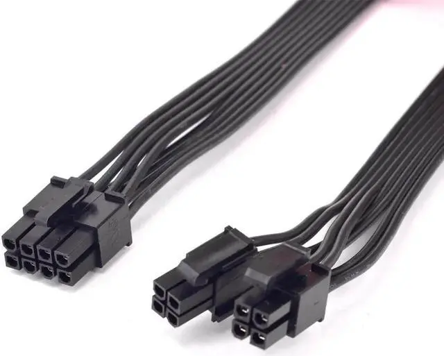 Alt view image 3 of 5 - CPU 8pin to 4+4pin Power supply Cable ATX 12V Durable P4 to P8 for Segotep GP900G 800W Full Modular