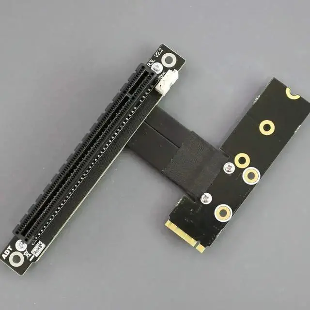 Alt view image 5 of 7 - PCI-E 3.0 Riser Card M.2 for NGFF for NVMe to PCIe x16 Extension Cable Gen3 SATA Power Cable 32G/bps for BTC Miner