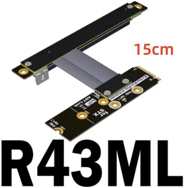 Main image of PCI-E 3.0 Riser Card M.2 for NGFF for NVMe to PCIe x16 Extension Cable Gen3 SATA Power Cable 32G/bps for BTC Miner Gold