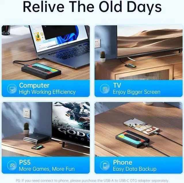 Alt view image 2 of 7 - 2.5'' HDD Enclosure SATA to USB3.0 USB3.1 External Hard Drive HD Disk Case 5Gbps/6Gbps Type-C HDD Case With DIY Sticker