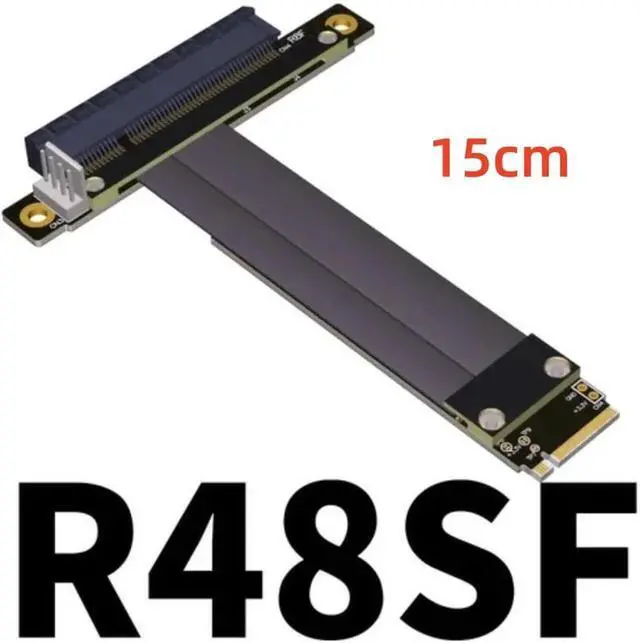 Main image of M.2 M-key NVMe To PCI Express 3.0 4.0 X8 Riser Cable with SATA Cable for PCIe 8x LAN, RAID SSD Cards M2 ultra SSD
