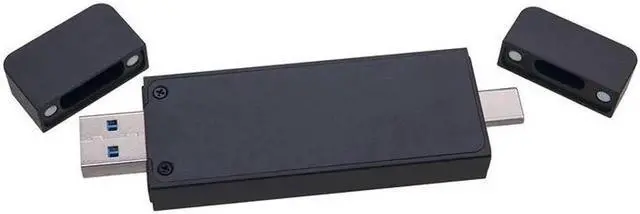 Alt view image 2 of 7 - Dual Protocol USB3.1 Type C M.2 SATA NVME Enclosure SSD Adapter USB NVME Case SSD M2 NVME External Case M2 SATA SSD Box RTL9210B