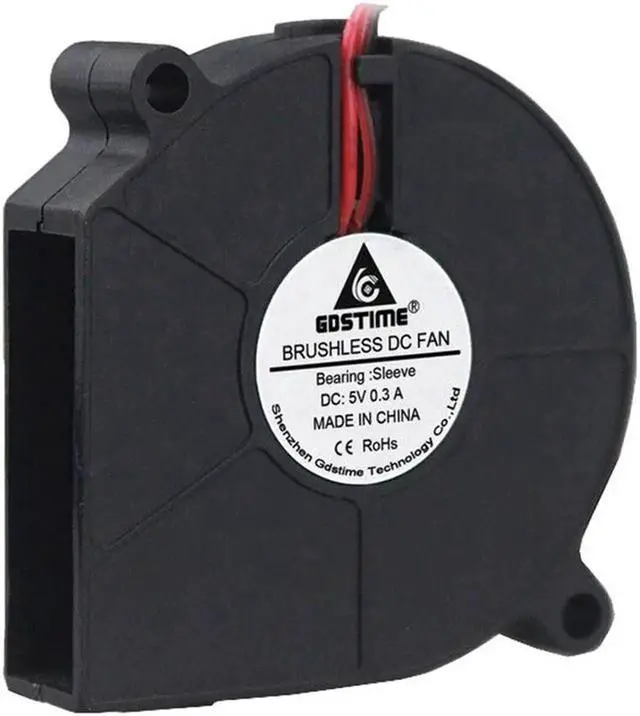 Alt view image 2 of 5 - 2PCS 6015 DC Blower Fan 5V 12V 24V 60x60x15mm Brushless Blower Fan Turbo Fan 60MM Cooling USB Blower Fan