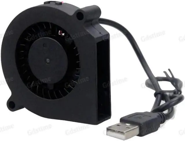 Alt view image 5 of 5 - 2PCS 6015 DC Blower Fan 5V 12V 24V 60x60x15mm Brushless Blower Fan Turbo Fan 60MM Cooling USB Blower Fan