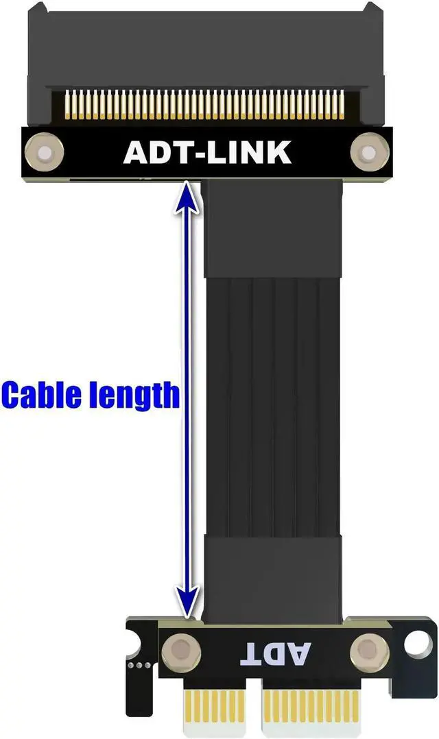 Alt view image 3 of 7 - PCIe 4.0 1x SSD To SFF-8639 (U.2) Adapter Cable For 2.5" NVMe U.2 SFF-8639 SSD Red