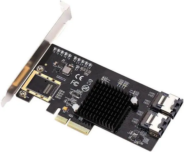 Main image of PCI-E/PCIE SATA Card PCI Express SATA Controller PCIE to SATA 3.0 Card 8-Port SATA3 Expansion Adapter +Cable