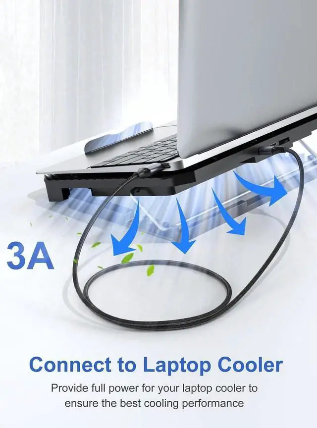 Alt view image 5 of 7 - [2 PACK] USB 3.0 to USB 3.0 Cable 3.3FT/1M, Braided USB 3.0 Cord USB A Male to Male Cable Double Sided USB 3.0 Cable, USB3.0 to USB3.0 Cord Compatible with Hard Drive, Laptop Cooler, and More