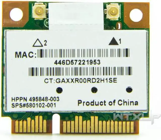 Alt view image 4 of 4 - Atheros AR5BHB92-H 300Mpbs 802.11a/b/g/n Dual Band 2.4G/5G Mini PCIE Wireless N Card AR9280 For windows/Mac wifi module