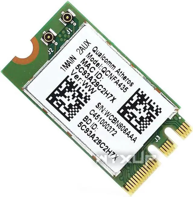 Alt view image 2 of 5 - Wireless Adapter Card for Qualcomm QCA9377 QCNFA435 802.11AC NFA435 433Mbps 2.4G/5G DW1810 NGFF WIFI CARD Bluetooth 4.1