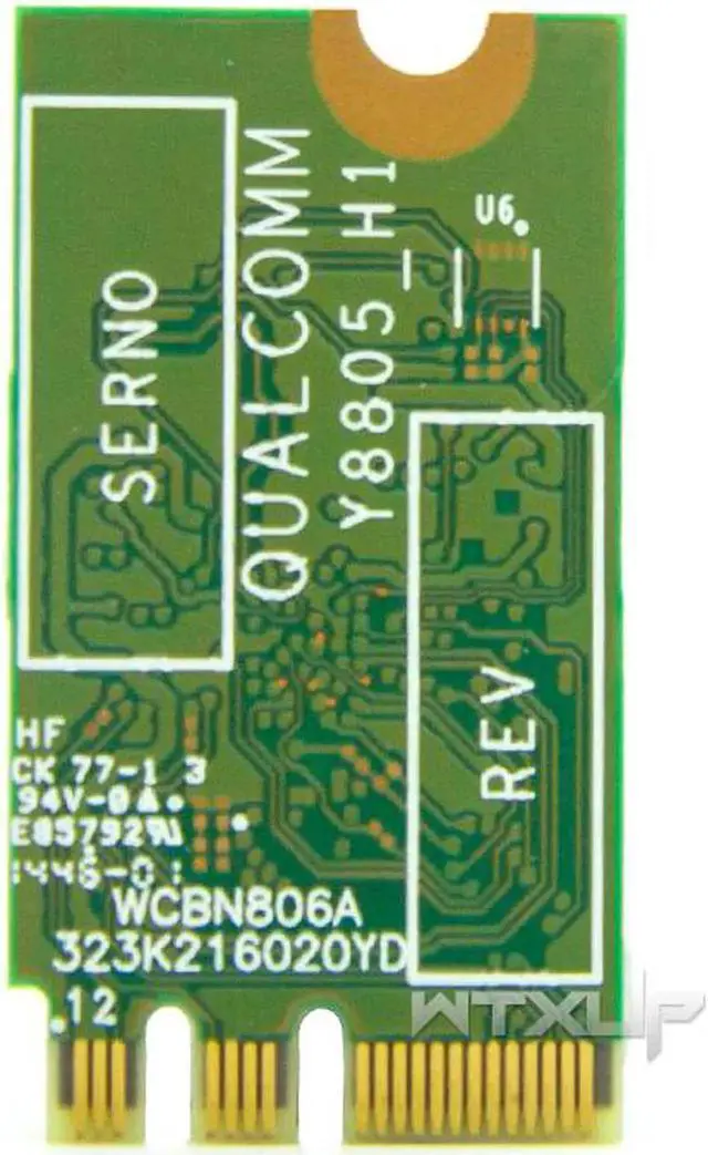 Alt view image 4 of 5 - Wireless Adapter Card for Qualcomm QCA9377 QCNFA435 802.11AC NFA435 433Mbps 2.4G/5G DW1810 NGFF WIFI CARD Bluetooth 4.1