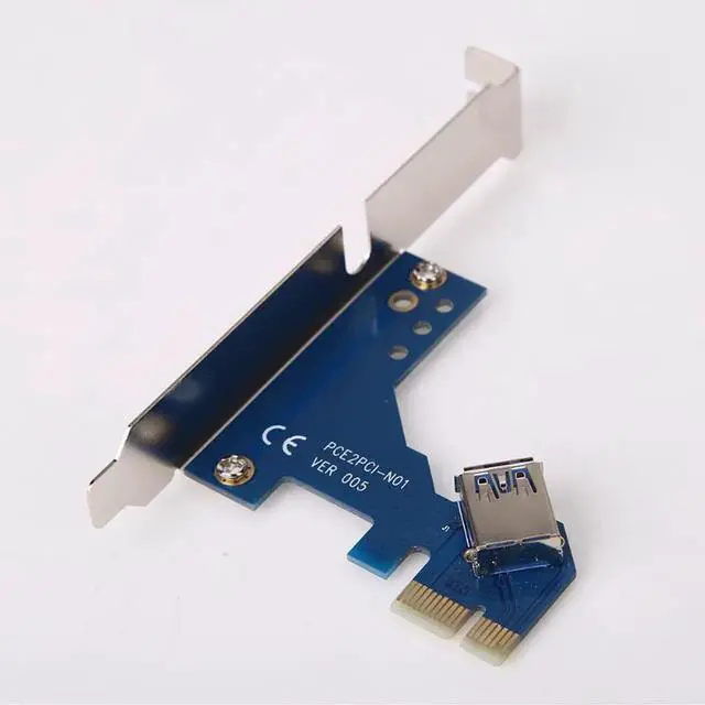 Alt view image 7 of 7 - Desktop PCI-Express PCI-e to PCI Adapter Card PCIe to Dual Pci Slot Expansion Card USB 3.0 Add on Cards Convertor