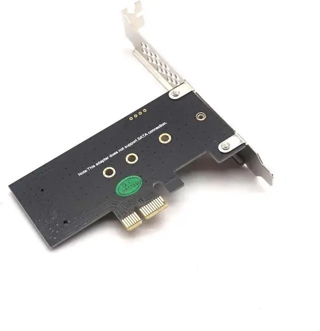 Alt view image 2 of 7 - NVME SSD M2 PCIE 1x Adapter PCIE to M2 Adapter M.2 NVME SSD to PCI Express X1 Card Riser Adapter M Key for 2230-2280 M2 SSD