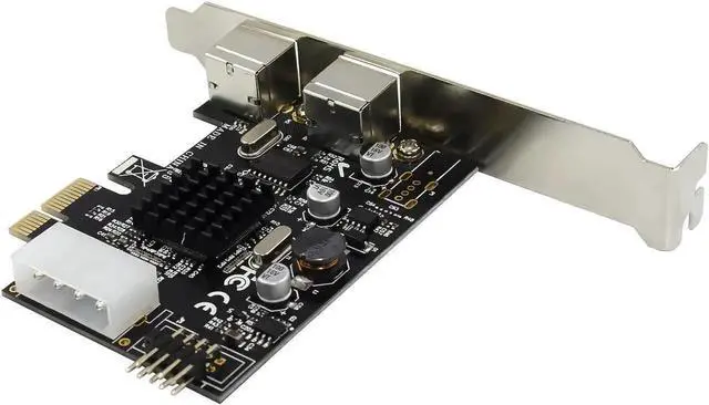 Alt view image 7 of 7 - PCIE to 2xPS2 PS/2 Port For PC Keyboard Mouse Adapter Card