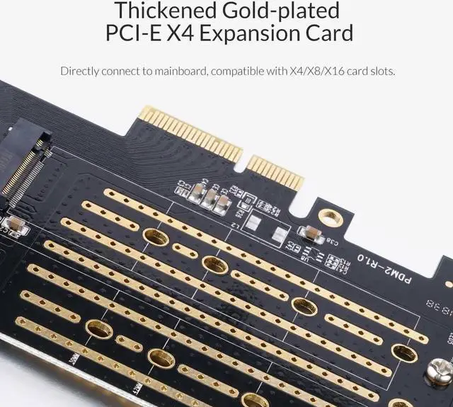 Alt view image 7 of 7 - PCI-E Express M.2 M B key Interface SSD M.2 NVME to PCI-E 3.0 X4 Gen3 Convert Card Support 2230-2280 Size Super Speed Card