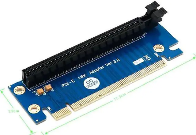 Alt view image 2 of 6 - PCI Express 16x Riser Card PCIE Riser Card PCI E PCI-E Riser Adapter PCI-E 16X to 16X Raiser Card