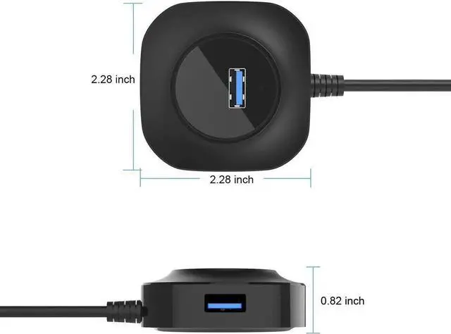 Alt view image 3 of 7 - USB HUB USB 3.0 Hub 2.0 Multi USB Splitter Adapter 4 Ports Speed Mini Multiple 3 Hab usb3.0 HUB Port USB-Hub Expander For PC